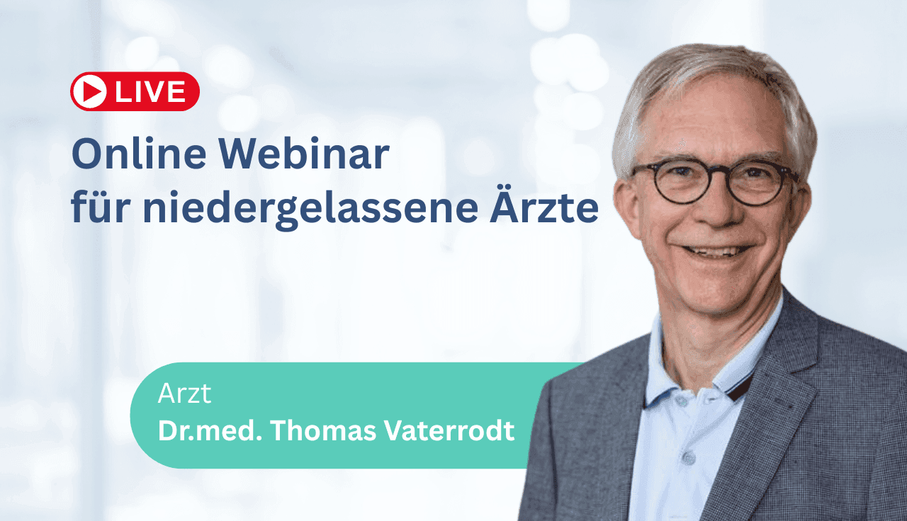 Online Webinar für niedergelassene Aerzte mit Thomas Vaterrodt