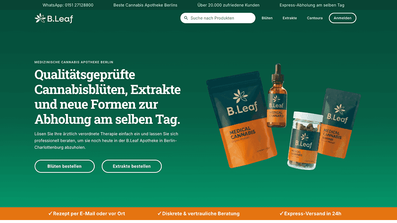 B.leaf Apotheke – Zur Startseite