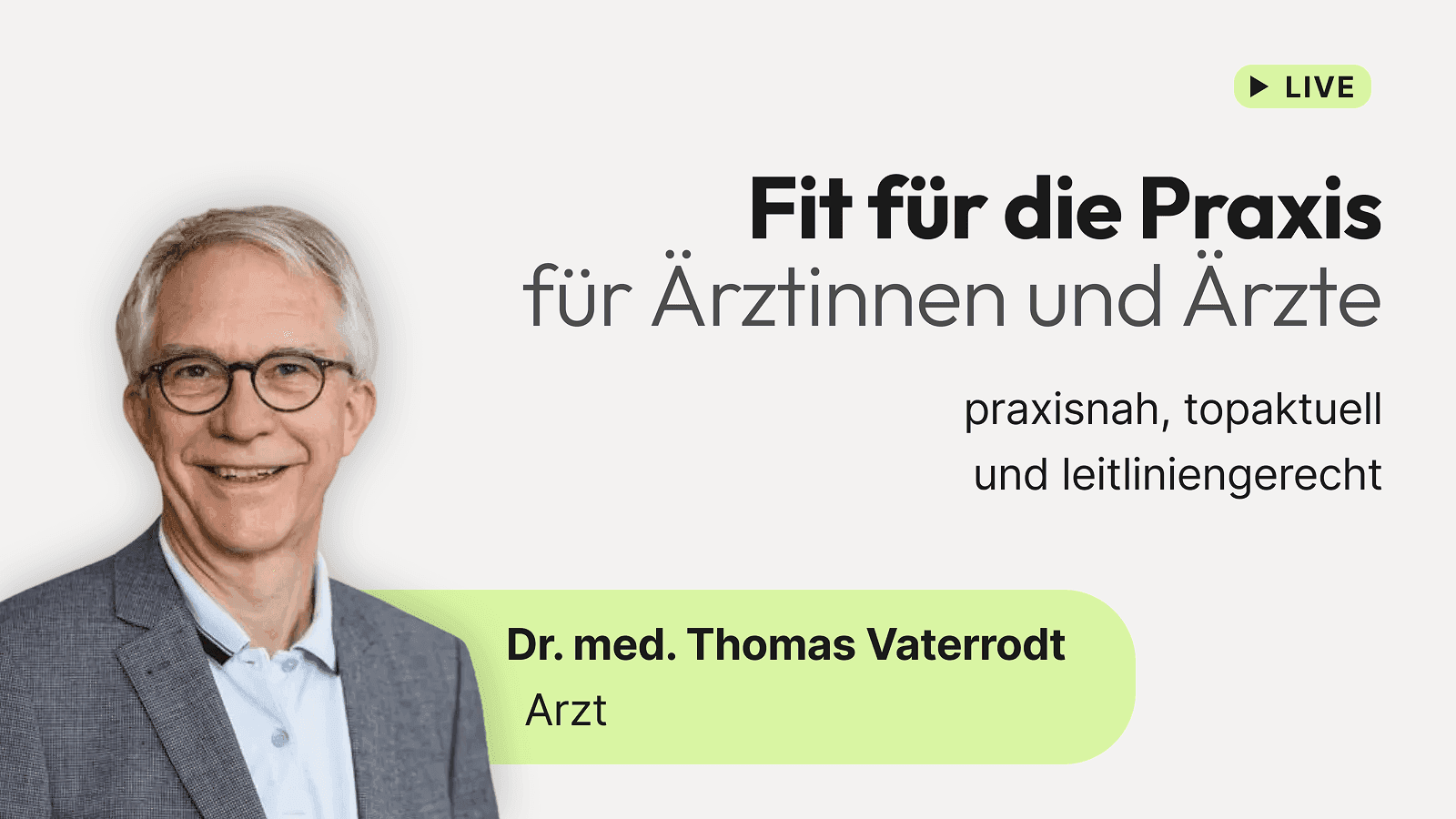 Online-Seminare: Praxisnah, topaktuell und leitliniengerecht von Dr. med. Thomas Vaterrodt, Arzt.